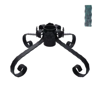 Stojánek na vánoční stromek Stojan na vánoční stromeček, zelená patina, 550x550x190mm