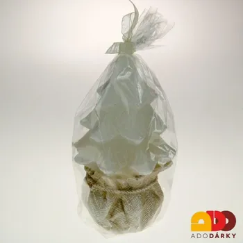 Svíčka Svíčka stromek v květináči 135 mm (Stromeček z vosku)