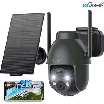 IP kamera SOLÁRNÍ OTOČNÁ VENKOVNÍ KAMERA IP SMART WIFI 2K 3MPX 5200MAH ALARM NOČNÍ