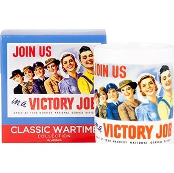Porcelánový hrnek ASHDENE CLASSIC WARTIME - VICTORY GIRLS bílý 370 ml