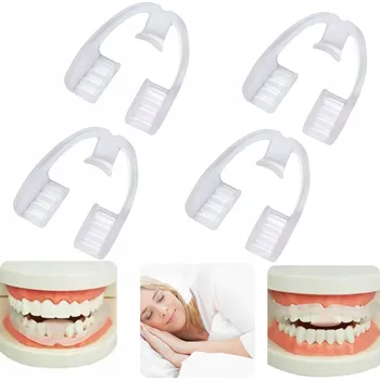 Chránič zubu 4x CHRÁNIČ ZUBŮ PROTI SKŘÍPÁNÍ ZUBŮ, ZUŽOVÁNÍ ČELISTÍ A BRUXISMU