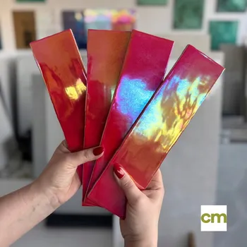 Dlažba Obkládačky cihličky, opalizující, červené - DREAMS Rojo 7,5X30