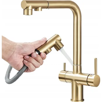 Vodovodní baterie Stojánková kuchyňská baterie MYQualife premium TRI LO černá