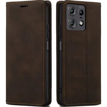 Pouzdro na mobilní telefon Pouzdro s klopou Radian pro Motorola Edge 50 Pro hnědé