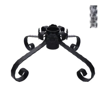 Stojánek na vánoční stromek Stojan na vánoční stromeček, stříbrná patina, 550x550x190mm