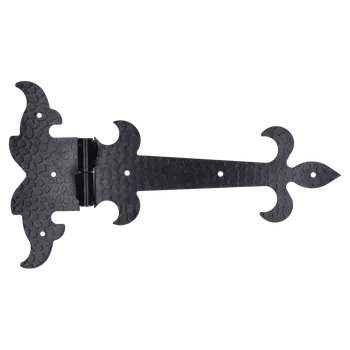 Pánt ozdobný 350x200, tloušťka 3 mm, černá farba, levý