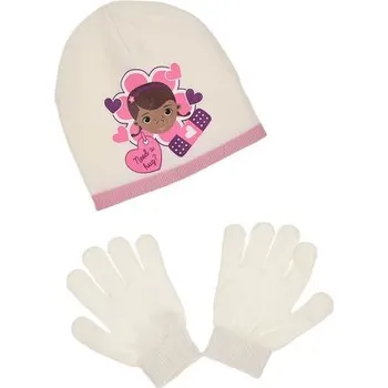Čepice SOUPRAVA ČEPICE A RUKAVICE PLYŠÁKOVÁ DOKTORKA - velikost 52 (cs, Forkids)