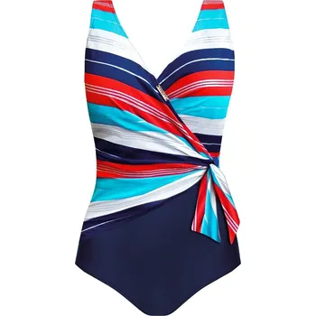 Dámské plavky Dámské jednodílné plavky Thailand3 1069F23 31 - SELF tmavě modrá 4XL