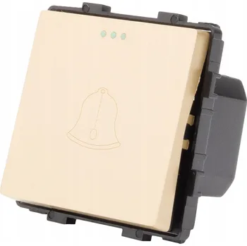 vypínač Spínač Zvonku Zlatý Modul LUUNA (Vratný/Spínací)