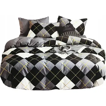 Povlečení SADA POVLEČENÍ 160x200 SATÉN 3 Č. + 2 POVLEČENÍ NA POLŠTÁŘ 70X80 ROMBY