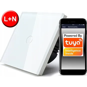 vypínač Dotykový WiFi vypínač TUYA, 1 okruh, bílý # L+N