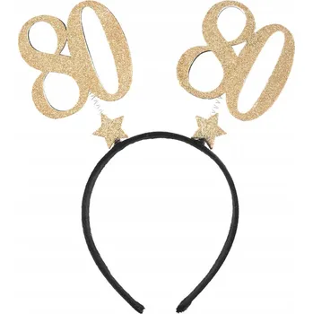 Čelenka osmdesátka zlatá Narozeniny 80 let