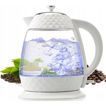 Rychlovarná konvice Rychlovarná konvice Eta Crystal 315490010 Bílá 2200W 1,7l podsvícení