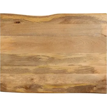 Konferenční stolek Dřevěná deska z manga, 90x80x2,5 cm, přírodní