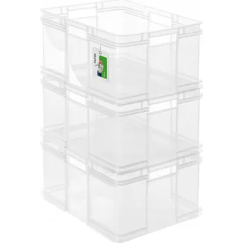 Úložný box Úložný box Keeeper 162 l průhledný se 4 úchyty