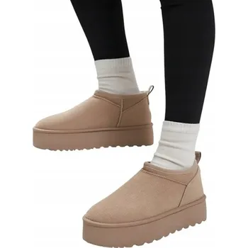 Dámská zimní obuv HNĚDÉ DÁMSKÉ SNĚHULE OZOZI 39