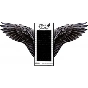 Umělé řasy Černé řasy Black Feather Jolash 7mm 0.05 D