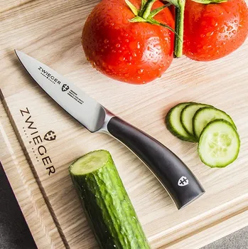 Kuchyňský nůž ZWIEGER Obsidian 10 cm černý - nůž na zeleninu a ovoce z nerezové oceli