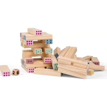 Dřevěná hračka BS Toys Obří číselná věž