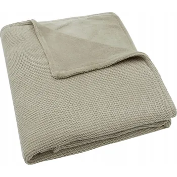 Dětská deka Tkaná deka do kočárku, autosedačky a kolébky 100x150 cm Basic olivová Jollein