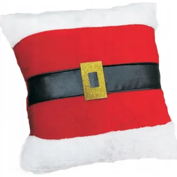 Povlak na dekorativní polštářek Vánoční povlak na polštář s opaskem Mikuláš