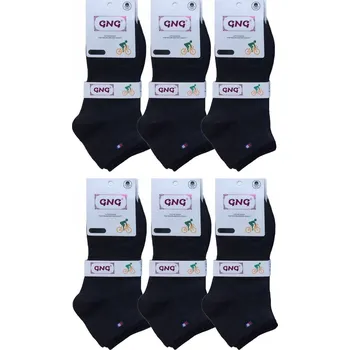 Ponožky Kotníkové Ponožky Bavlna 6 párů černé 43-46