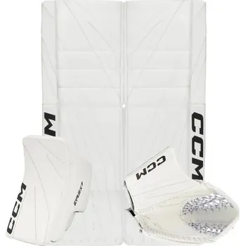 Chránič nohou Brankářská lapačka + vyrážečka + betony ccm eflex 7 sr Betony 34+1 a klasický gard Lapačka+vyrážečka BÍLÉ
