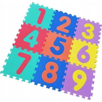 Pěnové puzzle čísla 9 ks