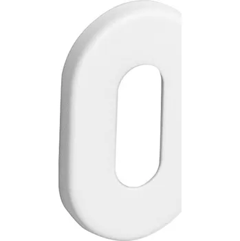 Dveřní kování Dveřní rozeta MP VM - 4UOR (WS - bílá matná), Otvor na cylindrickou vložku PZ, MP WS (bílá mat)