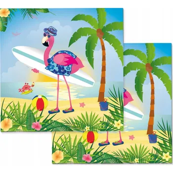 Papírový ubrousek Ubrousky HAVJSKÉ k narozeninám PLAMEŇÁCI 20 ks