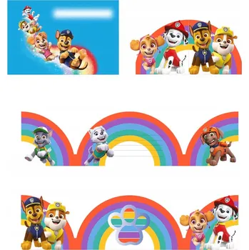 Pozvánka Pozvánky s obálkou 8 ks Tlapková patrola 2022