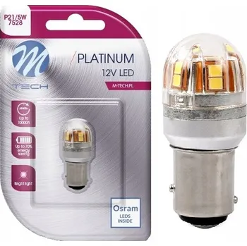 Autožárovka LED Žárovka M-Tech P21/5W 12/24V CANBUS P21/5W 3,3 W 1 ks