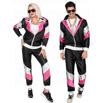 Karnevalový kostým KOSTÝM RETRO TEPLÁKOVKA DISCO KOSTÝM 80. LÉTA VELIKOST L