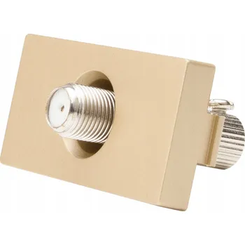 Elektrická zásuvka Anténní zásuvka nástěnná Luuna zlatá