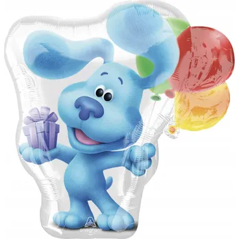 Balónek Fóliový balónek Pejsek Blue 60 x 63 cm Blue's Clues (Stopy Blue)