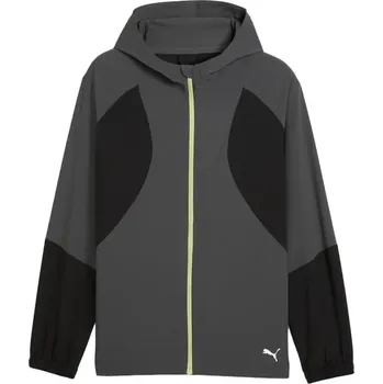Pánská větrovka Běžecká bunda Puma Run Ultraweave Hooded Jacket pánská šedo-černá (52784244) - M