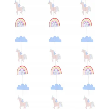 Vánoční dekorace Závěsná dekorace Jednorožec Narozeniny 5 m kouzelný svět