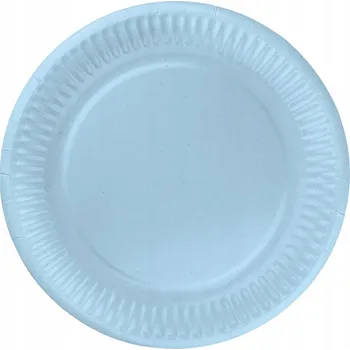 Talíř Papírové talířky modré 18 cm 6 ks. Baby shower