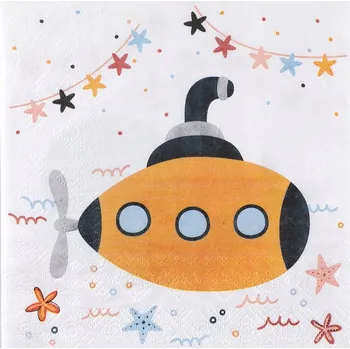 Papírový ubrousek Ubrousky Podmořský svět 33 cm 20ks Zvířata