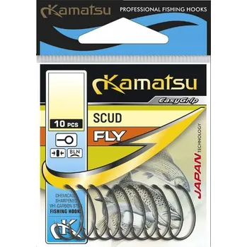 Rybářský háček Kamatsu háčky Scud - č. 10 Hnědé s očkem