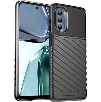 Pouzdro na mobilní telefon Hurtel Silikonové pouzdro Thunder pro Motorola Moto G62 5G, černé
