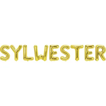 Balónek Fóliový balónek SILVESTR Zlatý Rok Party 40 cm
