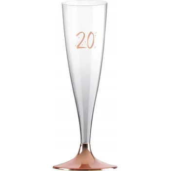 Sklenice Skleničky na šampaňské průhledné 20 KS sada 6 ks