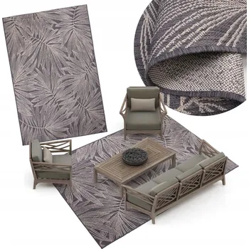 Koberec MODERNÍ venkovní koberec Lineo 50x80 ODOLNÝ koberec s plochou vazbou #A904