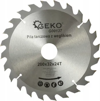 Vrták Kotoučová pila Geko G00137 na dřevo 200x32mm 24 zubů