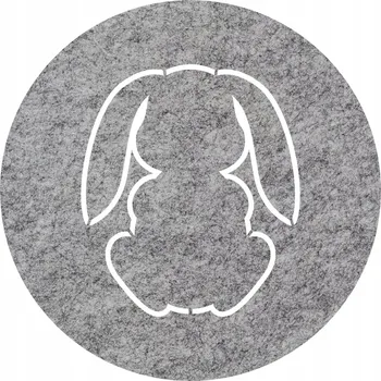 Obraz Kulatý plst podložka 36 x 36 cm