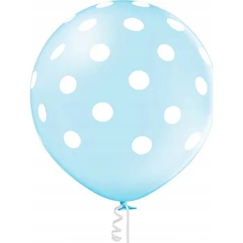 Balónek Balón Belbal s bílými puntíky, 61 cm (24 palců)