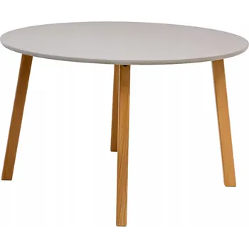 Konferenční stolek Konferenční stolek POSNORD kulatý 80 x 80 x 50 cm, béžové odstíny