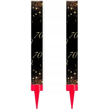 Dortová svíčka Dortová fontána Sparkling dortový ohňostroj 12 cm Narozeniny 2ks sedmdesátka