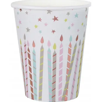 Party nádobí Kelímky k narozeninám Happy Birthday 270 ml 10 ks
